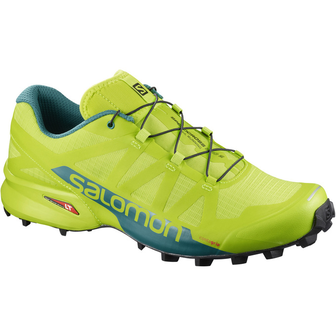 Salomon Israel SPEEDCROSS PRO 2 - Mens Trail Running Shoes - Yellow (TJQU-78231)